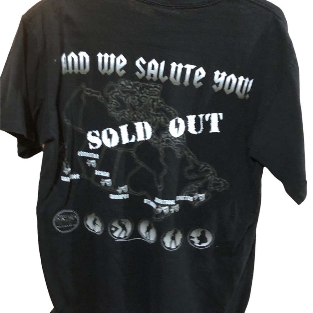 ACDC Back in Canada 2009 Concert T-Shirt Double sided Medium anvil tag